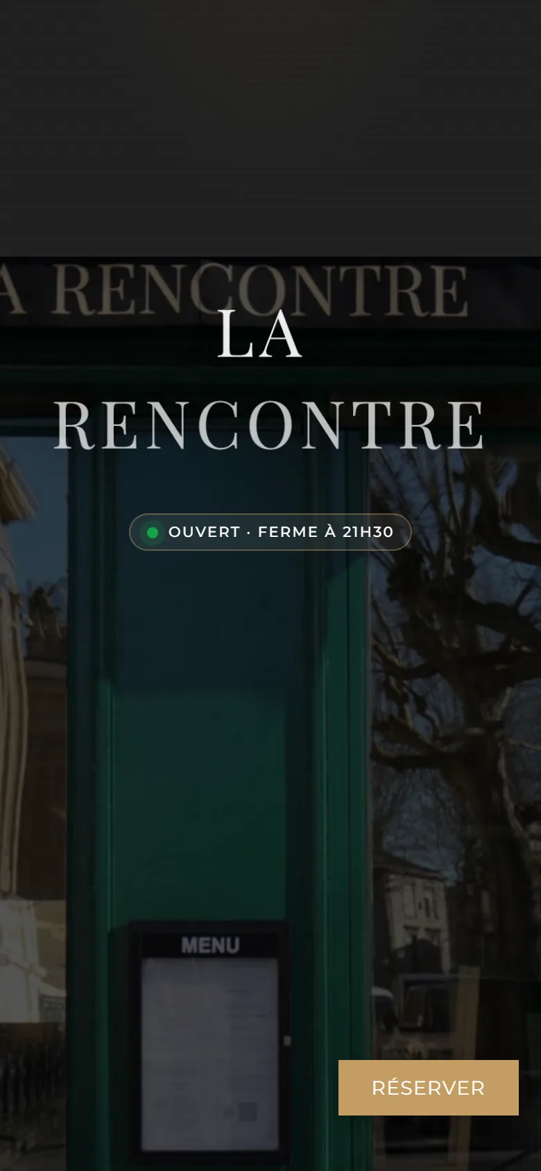Restaurant La Rencontre — Mobile