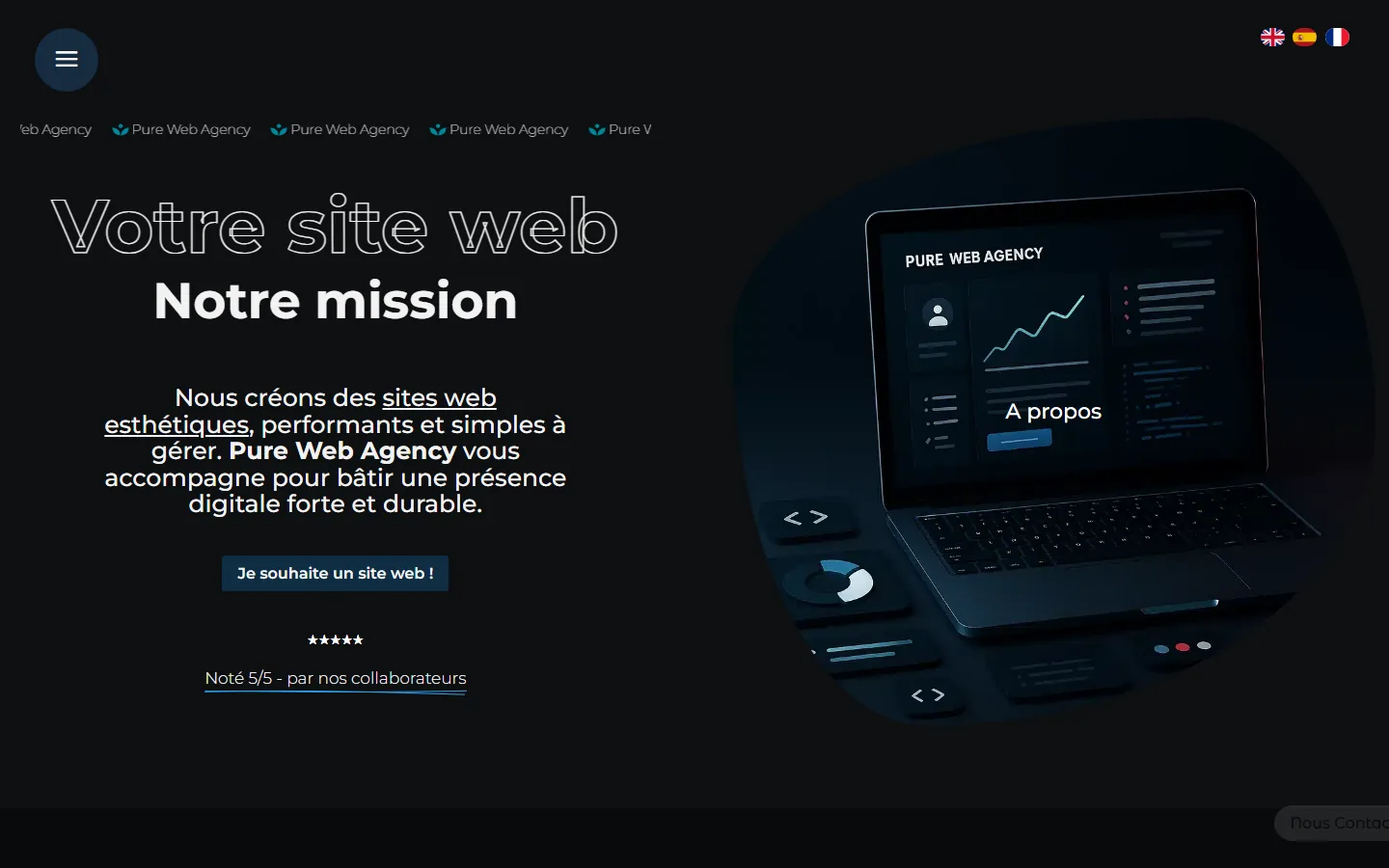 Aperçu de Pure Web Agency